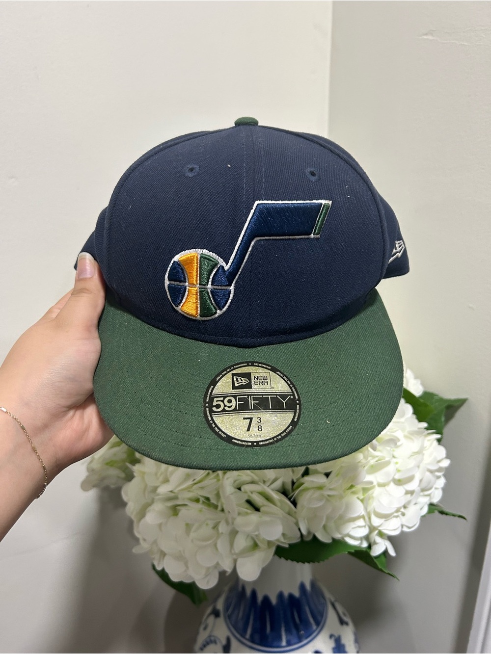 New Era Utah Jazz Navy and Green Fitted 59FIFTY Cap